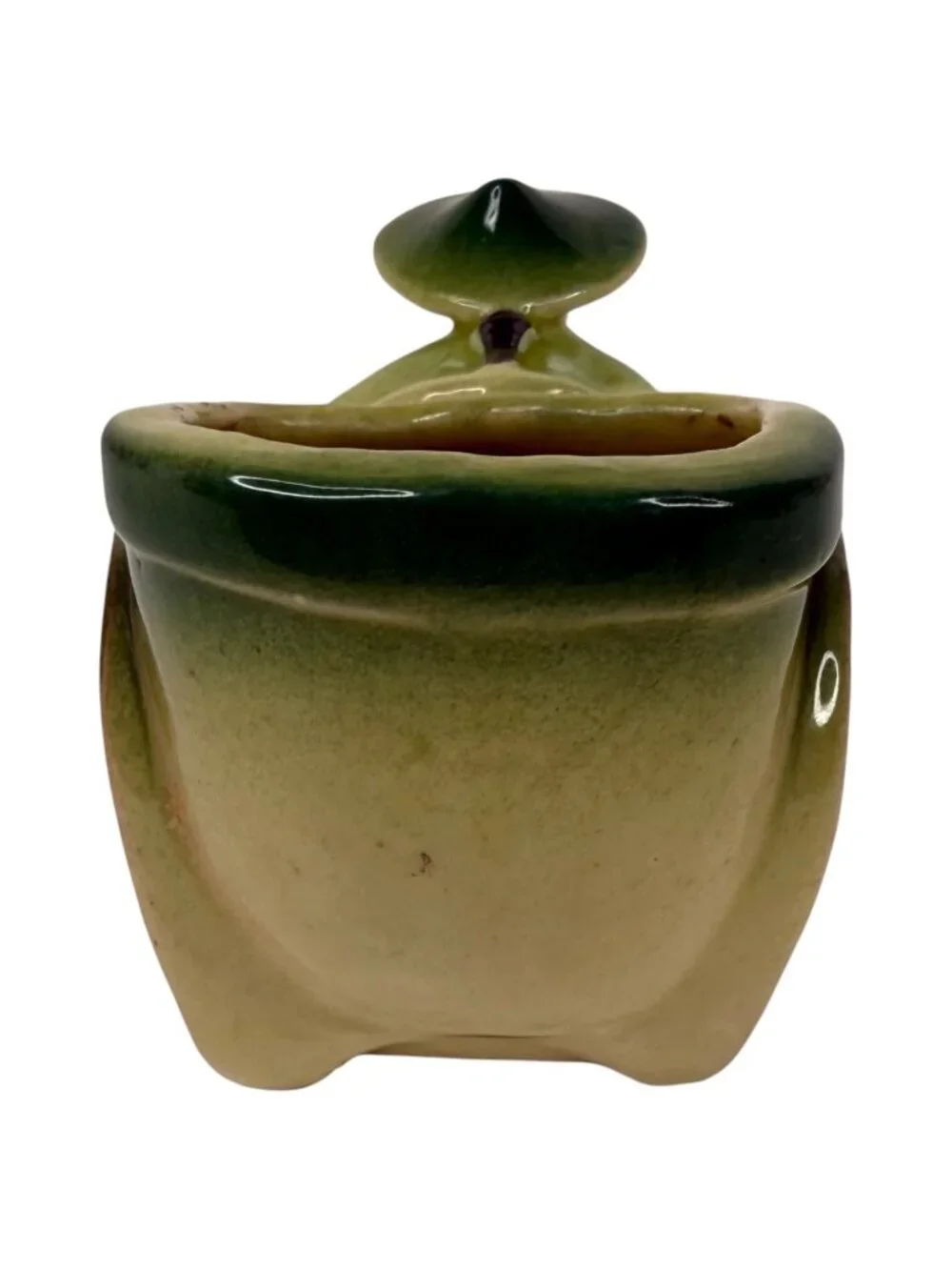 Vintage Shawnee Pottery‎ Planter Chinese Asian Man Pulling Rickshaw Cart #539